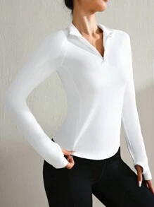 Luźna, jednokolorowa, stójka, dopasowany krój, sportowa bluza z zamkiem błyskawicznym