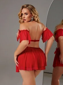 大码 6 件性感内衣套装