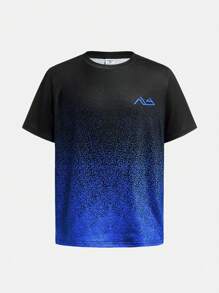 SHEIN Set de tricou cu mânecă scurtă și pantaloni de jogger pentru băieți, 2 buc.