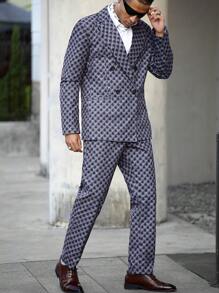 Manfinity Bizformal Men's Fashion Suit Set - Grey - View 6