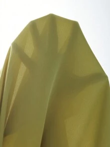 Slaydiva Women's Green Shiny Satin A-Line Split Hem Loose Dress, Suitable For Winter & Summer, New Year, Valentine's Day - Mint Green - View 5