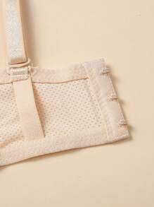 3 件套浪漫性感无肩带抹胸胸罩，舒适露背内衣套装配常规肩带礼物