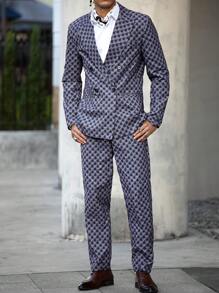 Manfinity Bizformal Men's Fashion Suit Set - Grey - View 4