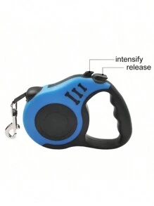 Correa retráctil duradera para perros con doble interruptor - fácil control y agarre cómodo