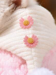 PETSIN Cute Plush Warm Pet Hoodie For Autumn/Winter, Pink - Pink - View 3