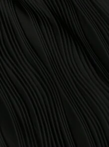 Slaydiva Casual Basic Short Sleeve Zip Jacket & Pants 2pcs Set, Plus Size Women - Black - View 9