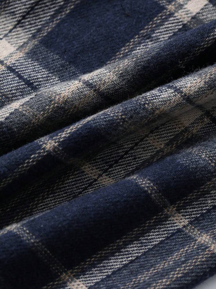 Plaid Elastic Waist Casual Loose Comfortable Homewear Cozy Lounge Pants, Pajama, Fall & Winter