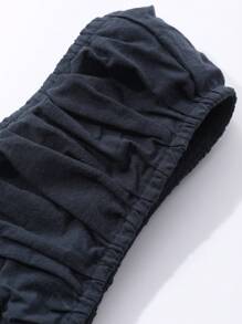 Livesso Vestido largo sin mangas con diseño de pliegues simples para uso doméstico