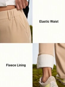 In My Nature In My Nature Dames Outdoor Wandelen, Kamperen, Reizen Warme Thermische Gevoerde Broek Voor Stedelijk Woon-werkverkeer