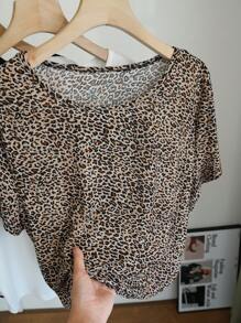 SHEIN EZwear Camisetas básicas de punto con cuello redondo, de ajuste ceñido, para mujer de talla grande, en paquete múltiple, diseño lindo para primavera