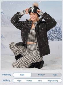 GLOWMODE FeatherFit™ Cropped Active Tank & High-Rise Leggings Set - Black and White - View 7