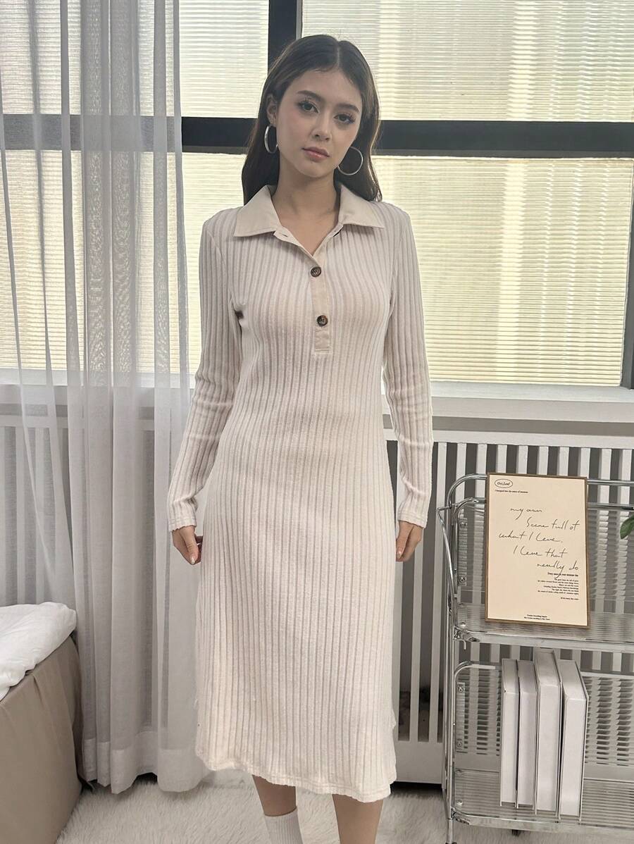 Teen Girls Collared 2 In 1 Dress - Multicolor - View 1