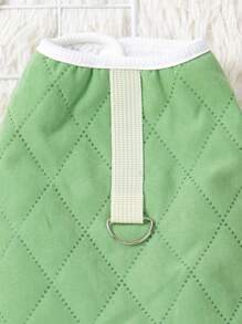 PETSIN 可爱绿色加垫保暖宠物夹克，秋冬款 - 綠色 - 查看 4