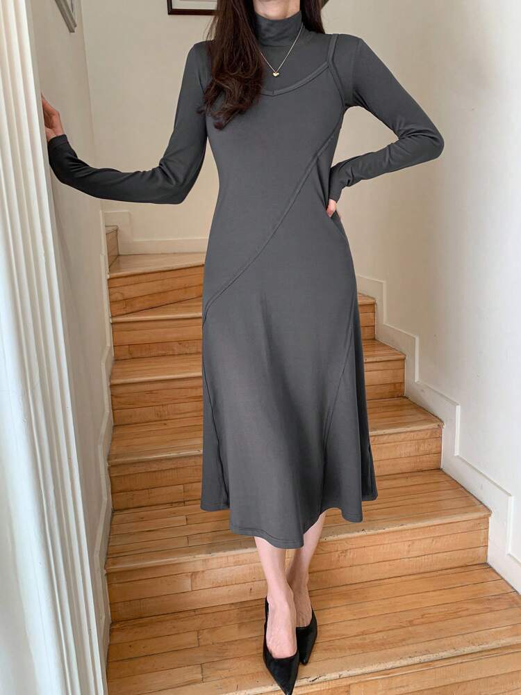 2pcs Women Camisole Dress & Tight Bodycon Mini Dress Set,Fall Clothes