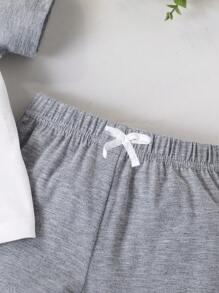 Baby Boys Casual Colorblock Short Sleeve Outfit Set, Spring/Summer - Multicolor - View 6