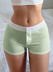 Muchica Women's Casual Minimalist Shorts, Everyday Fashion