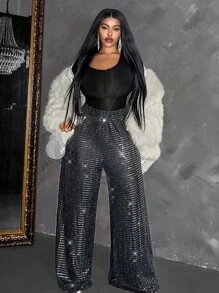 Maweii Plus Size Fluffy Jassen