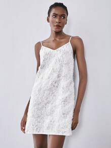 Lumivelle Elegante vestido estilo francés delgado con cuentas, mini vestido con lentejuelas, vestido de fiesta de alta gama, vestido blanco para fiestas y eventos