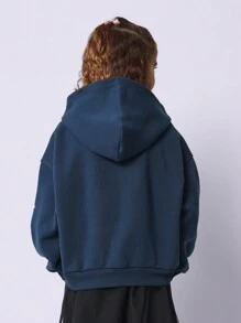 SUMWON Limited Edition Dallas Star Collection Hoodie Sweatshirt Long Sleeve Athletic Autumn Winter Holiday Season - Navy Blue - View 2