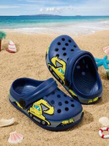 Sandalias casuales y respirable de moda para niños, con diseño cómodo sin cordones, adecuadas para verano y otoño