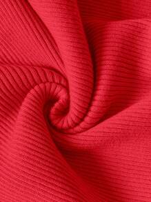 Calvaya 大码女式纯色立领长袖修身针织套头衫，秋冬款