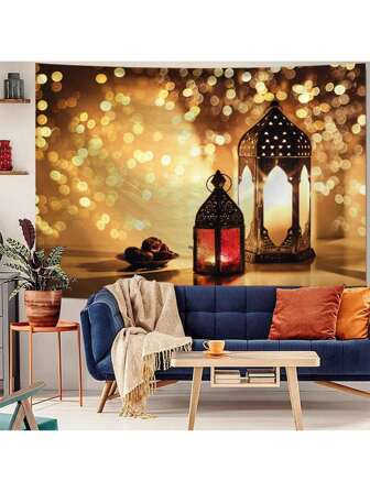 1 st Ramadanmönster dekorerad trycktapet, används för rumsväggdekoration, rumsdekoration, heminredning