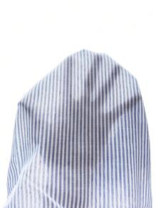 SHEIN Frenchy 休闲通勤前扣无袖条纹连衣裙