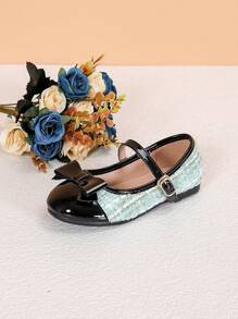 1 Pair Stylish Bow Decor Mary Jane Flats, Versatile For All Seasons