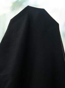 Manfinity Homme Men's Casual Business Commute Solid Color Long Sleeve Button-Up Shirt,Men's Solid Color Texture Casual Wrinkle Double Patch Bag Commuting Light Mature Long Sleeved Button Up Shirt, For Fall