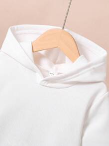 Casual Bear Graphic Print Crew Neck Long Sleeve Pullover Sweatshirt Set