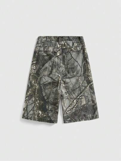 Grunge Punk Shorts vaqueros casuales de mujer, elegantes para uso diario