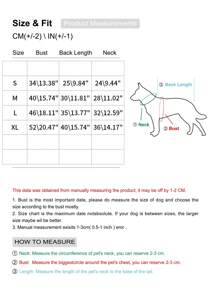 PETSIN Red Chinese Style Dragon Print New Year Auspicious Warming Pet Jacket - Red - View 3