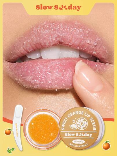 Gommage lèvres à l'orange douce, gommage visage hydratant, revitalisant et exfoliant, soin de la peau, soin des lèvres, Halloween, Thanksgiving, Noël, Nouvel An, cadeaux de Noël, cadeau de remerciement, idéal pour l'automne et l'hiver, soins d'automne