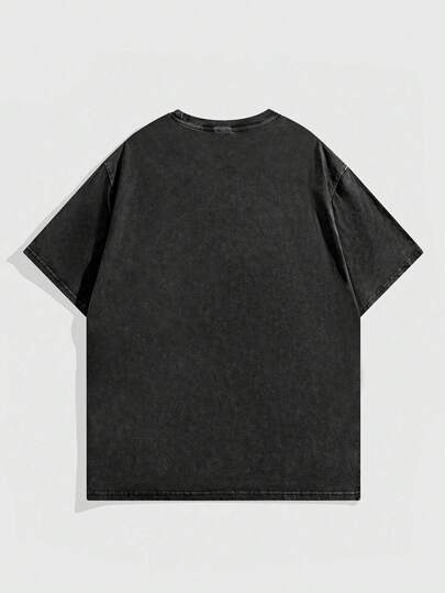 Prep Men's Jersey Round Neck Short Sleeve Numeric Print Casual Football Jersey Style T-Shirt