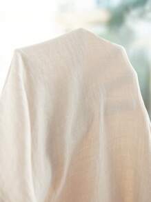 Manfinity Homme 男士休闲商务通勤纯色长袖纽扣衬衫，男士纯色纹理休闲皱褶双贴袋通勤轻熟长袖纽扣衬衫，适合秋季 - 杏色 - 查看 5