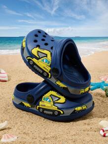 Sandalias casuales y respirable de moda para niños, con diseño cómodo sin cordones, adecuadas para verano y otoño