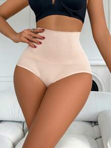 Women's Simple Fashionable Casual Daily Shapewear Bottom - Apricot - View 1