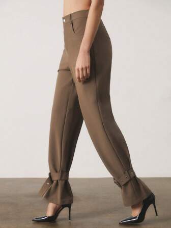 SURIMA Damen Mode Pendler einfarbige Jogginghose