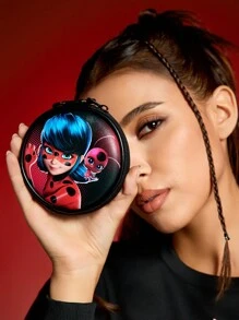 Miraculous Ladybug X SHEIN Cartoon Figure & Polka Dot Print Round Coin Purse