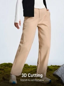 In My Nature In My Nature Dames Outdoor Wandelen, Kamperen, Reizen Warme Thermische Gevoerde Broek Voor Stedelijk Woon-werkverkeer