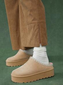 WESTFADE Western Low-Rise Corduroy Flare Ankle Length Pants Nashville Outfits - Khaki - View 2
