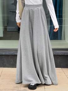 DAZY Pantalones anchos y sueltos de pierna ancha, pantalones de chándal adelgazantes para mujeres