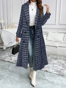 SHEIN Clasi Women's Casual Simple Fashion Daily Overcoat