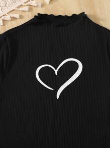 SHEIN Hauts de base casual en tricot de couleur unie avec manches longues et élastique pour les adolescentes. Plusieurs pièces, idéal pour le port casual, quotidien et l'école en automne et hiver. Indispensable et polyvalent. Assortissant mère et fille