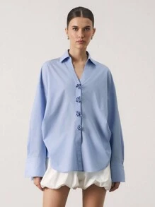 SURIMA Women's Blouse, Business Casual Woman, Office Siren Outfits, Blogger Same Style, Old Money Style, 3D Rose Design, Valentine's Day