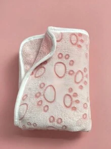 1 件超柔软法兰绒宠物毯 - 舒适灰色狗猫毯，防滑可爱爪印，保暖防水轻便，适合中小型宠物，便携式，适用于笼床汽车沙发室内室外使用 - 粉色 - 查看 7