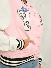 SHEIN SXY Autumn Clothes Coat Women's Pink Jacket - Pink - View 6