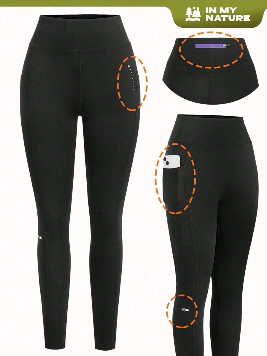 In My Nature In My Nature Women's Outdoor Solid Color Tight Pants, Casual And Fashionable For Daily Wear Hiking Women Clothes