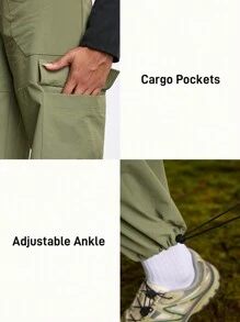 In My Nature Pantalones impermeables para mujer, para senderismo al aire libre, camping, ir al trabajo, sin tratamiento con flúor, pantalones cargo
