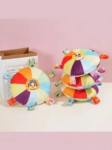 1 件互动飞盘毛绒玩具，适用于狗狗，吱吱作响的设计，有助于训练边境牧羊犬咀嚼和玩耍 - 彩色 - 查看 5